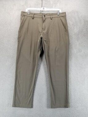 Under 510 Pants Mens 33x26 Beige Slim Tapered Chino Stretch Casual Office Work